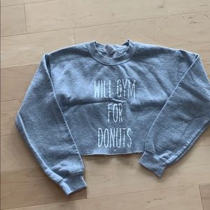 Cropped Grey Sweatshirt